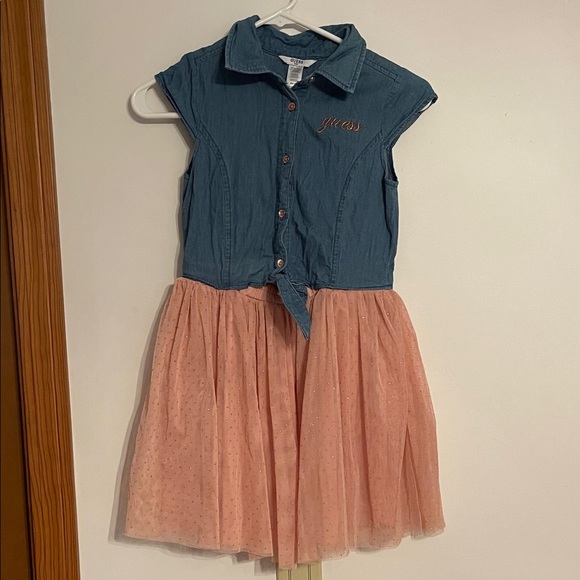 Guess Blue and Pink Kids Dress - Picture 1 of 6